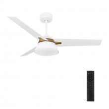 Carro USA DC483A-L12-W1-1G - Kenora 48'' Ceiling Fan with Remote, Light Kit Included