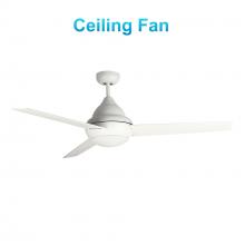Carro USA VWGA-523Q-L12-W1-1 - Kendrick 52-inch Ceiling Fan with Remote, Light Kit Included
