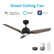  VS483J3-L11-BS-1 - Tracer 48-inch Smart Ceiling Fan with Remote, Light Kit Included, Works with Google Assistant, Amazo