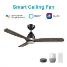 Carro USA VS483N3-L11-BM3-1 - Riley 48'' Smart Ceiling Fan with Remote, Light Kit Included?Works with Google Assistant and