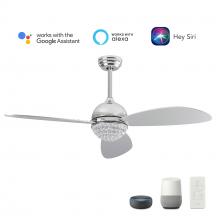 Carro USA VS483Q3-L12-SC-1 - Coren 48'' Smart Ceiling Fan with Remote, Light Kit Included?Works with Google Assistant and