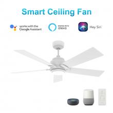 Carro USA VS485J1-L11-W1-1 - Ascender 48-inch Smart Ceiling Fan with Remote, Light Kit Included, Works with Google Assistant, Ama