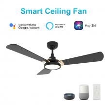  VS523B3-L22-B2-1G - Brisa 52-inch Smart Ceiling Fan with Remote, Light Kit Included, Works with Google Assistant, Amazon