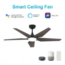  VS525B-L22-B5-1 - Woodrow 52-inch Smart Ceiling Fan with Remote, Light Kit Included, Works with Google Assistant, Amaz