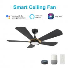  VS525B3-L22-B2-1G - Winston 52-inch Smart Ceiling Fan with Remote, Light Kit Included, Works with Google Assistant, Amaz