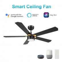  VS525E2-L11-B2-1G - Tarrasa 52'' Smart Ceiling Fan with Remote, Light Kit Included?Works with Google Assistant a