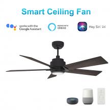  VS525J1-L11-B5-1 - Ascender 52-inch Smart Ceiling Fan with Remote, Light Kit Included, Works with Google Assistant, Ama