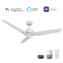  VS563J3-L11-W1-1 - Tracer 56-inch Smart Ceiling Fan with Remote, Light Kit Included, Works with Google Assistant, Amazo