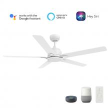 Carro USA VS565J-L12-W1-1 - Espear 56-inch Smart Ceiling Fan with Romote, Light Kit Included, Works with Google Assistant, Amazo