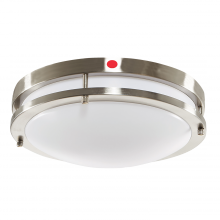  LR23286 - LED12"FLUSH/CHROME/5CCT/EMR