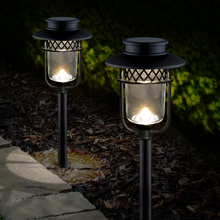  GL1101 - Classy Caps Black Stainless Steel Landscape, Path & Garden Light - 2 Pk