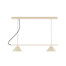  CHE421-16 - 2-Light Linear Axis Chandelier