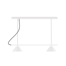  CHE421-44 - 2-Light Linear Axis Chandelier