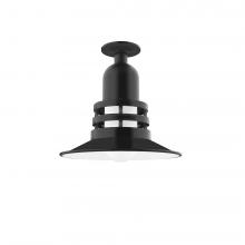  FMB148-41 - Atomic 12" Flush Mount Light in Black