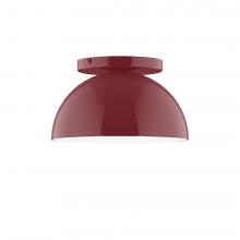  FMD431-55-L10 - 8" Axis Mini Dome LED Flush Mount, Barn Red