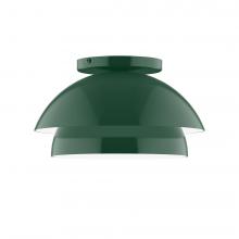  FMDX445-42-L10 - 10" Nest LED Flush Mount, Forest Green