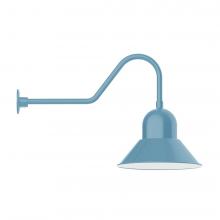  GNC125-54-L13 - 16" Prima shade, LED Gooseneck Wall Mount, Light Blue