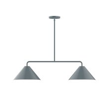 Montclair Light Works MSG422-40 - 2-Light Axis Linear Pendant (12" Axis pack)