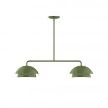  MSGX445-22-L12 - 2-Light Axis LED Linear Pendant, Fern Green