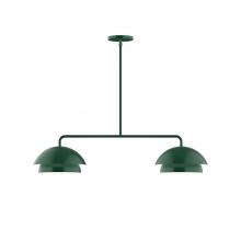  MSGX445-42-L10 - 2-Light Axis Linear LED Pendant, Forest Green