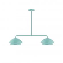  MSGX445-48-L10 - 2-Light Axis Linear LED Pendant, Sea Green