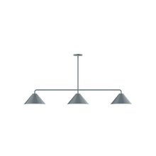 Montclair Light Works MSN422-40 - 3-Light Axis Linear Pendant (12" Axis pack)