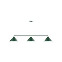 Montclair Light Works MSN422-42 - 3-Light Axis Linear Pendant (12" Axis pack)