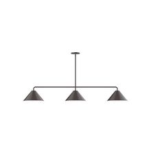 Montclair Light Works MSN422-51 - 3-Light Axis Linear Pendant (12" Axis pack)