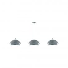  MSNX445-40-L12 - 3-Light Axis LED Linear Pendant, Slate Gray