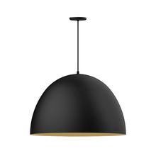 Montclair Light Works PEB214-41-75-C27-L14 - 30" XL Choices Deep Dome Shade, medium base, neutral argyle fabric cord with canopy