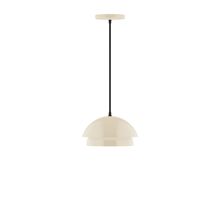  PEBX445-16-C26-L10 - 10" Nest LED Pendant, ivory fabric cord with canopy, Cream