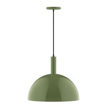  PEBX472-22-L13 - 18" Stack Dome LED Pendant, Fern Green