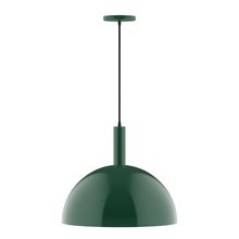  PEBX472-42-L13 - 18" Stack Dome LED Pendant, Forest Green