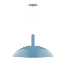  PEBX477-54-L14 - 24" Stack Half Dome LED Pendant, Light Blue