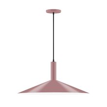  PEBX478-20-C21-L10 - 24" Stack Shallow Cone LED Pendant, white cord with canopy, Mauve