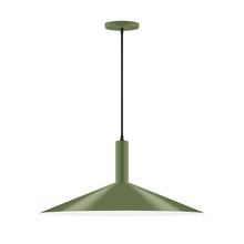  PEBX478-22-L10 - 24" Stack Shallow Cone LED Pendant, Fern Green