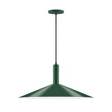  PEBX478-42-L10 - 24" Stack Shallow Cone LED Pendant, Forest Green