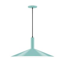  PEBX478-48-L10 - 24" Stack Shallow Cone LED Pendant, Sea Green