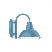  SCB105-54-L10 - 8" Cafe shade, wall mount sconce, Light Blue