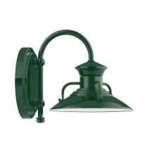  SCB140-42-L10 - 8" Homestead shade, wall mount sconce, Forest Green