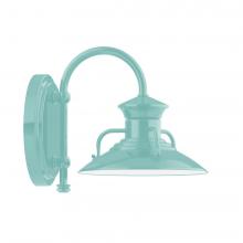  SCB140-48-L10 - 8" Homestead shade, wall mount sconce, Sea Green