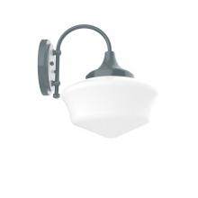  SCC021-40 - Schoolhouse 12" Wall Sconce in Slate Gray