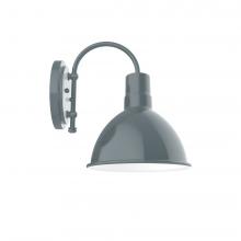  SCC115-40-L12 - 10" Deep Bowl shade, wall mount sconce, Slate Gray