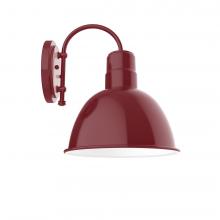 Montclair Light Works SCC116-55 - 12" Deep Bowl shade, wall mount sconce, Barn Red
