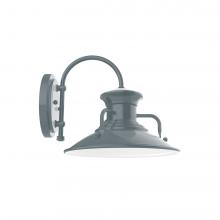  SCC142-40-G05 - 12" Homestead shade, wall mount sconce with clear glass and guard, Slate Gray