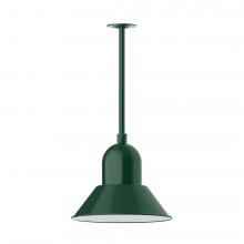  STA124-42-L13 - 14" Prima, stem mount with canopy, Forest Green