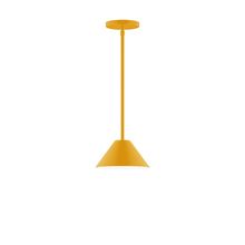  STG421-21-L10 - 8" Axis Mini Cone LED Stem Hung Pendant, Bright Yellow