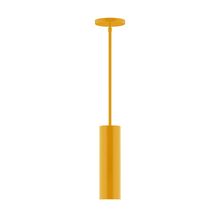  STG426-21-L10 - 3.5" x 12" Axis Mini Cylinder LED Stem Hung Pendant, Bright Yellow