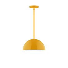  STG432-21-L12 - 12" Axis Dome LED Stem Hung Pendant, Bright Yellow