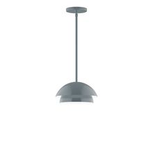  STGX445-40-L10 - 10" Nest LED Stem Hung Pendant, Slate Gray